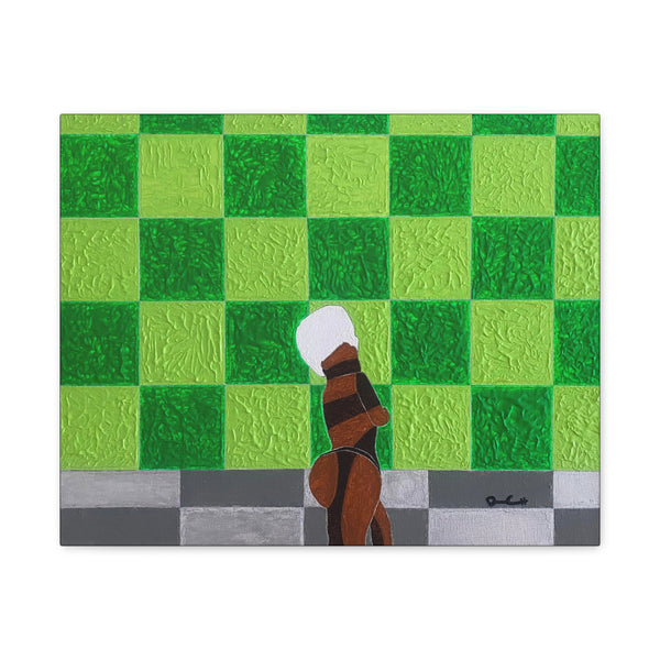 "FRESHER OUT THE SHOWHER" Acrylic/Graphite on Canvas Print