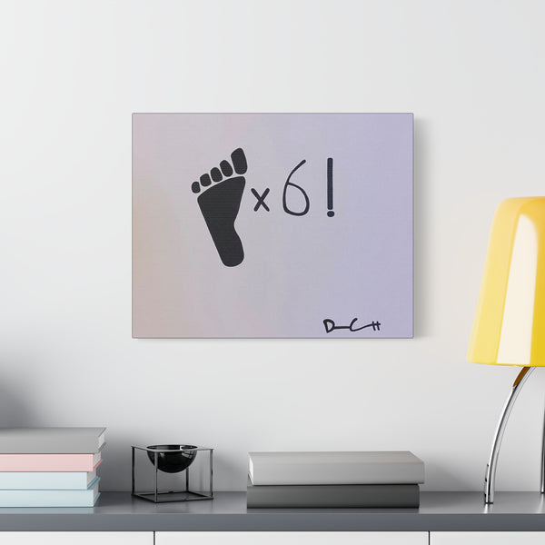 "SIX FEET (SOCIAL DISTANCE)" Acrylic on Canvas Print