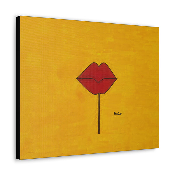 "LIPSTICK" Acrylic on Canvas Print