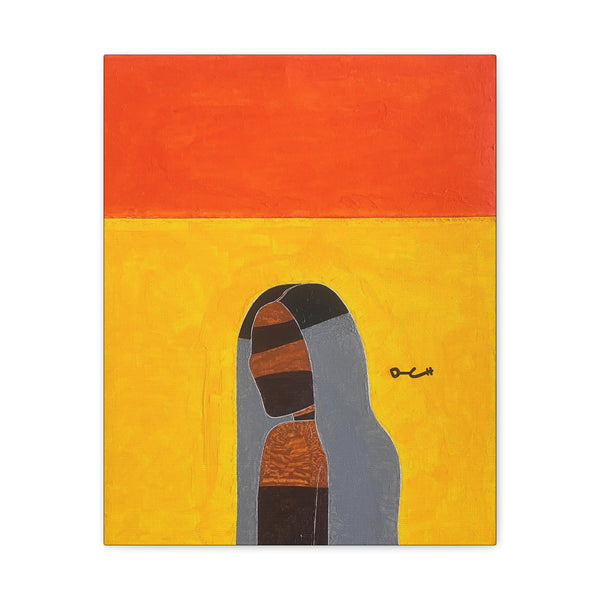 "SHE'S ON FIHER" Acrylic/Graphite on Canvas Print