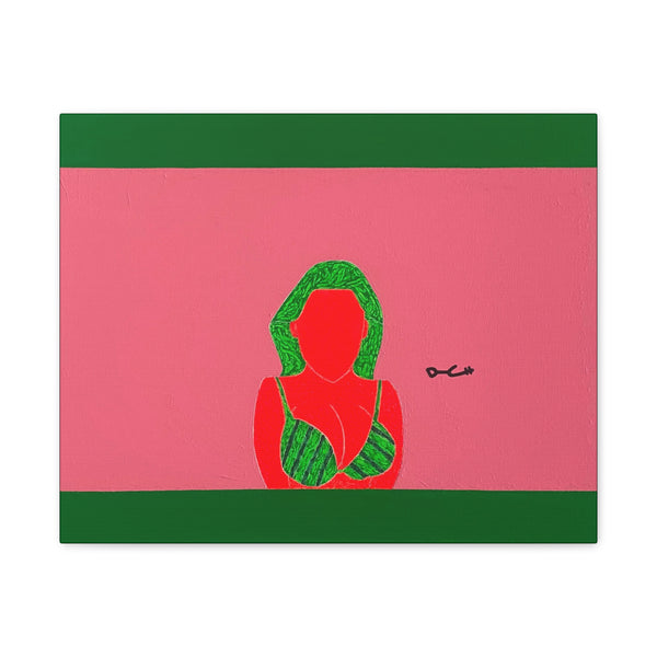 "WATHERMELON" Acrylic/Graphite on Canvas Print