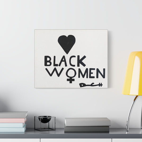 "LOVE BLACK WOMEN" Acrylic on Canvas Print