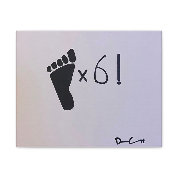 "SIX FEET (SOCIAL DISTANCE)" Acrylic on Canvas Print