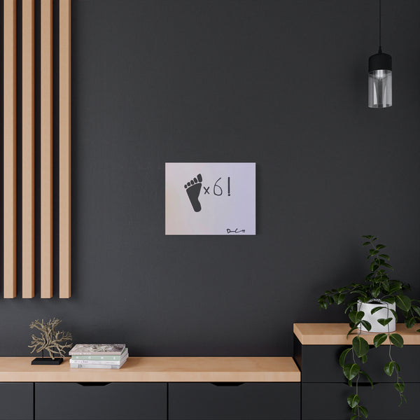 "SIX FEET (SOCIAL DISTANCE)" Acrylic on Canvas Print