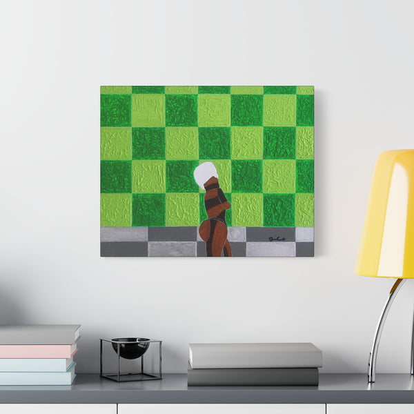 "FRESHER OUT THE SHOWHER" Acrylic/Graphite on Canvas Print