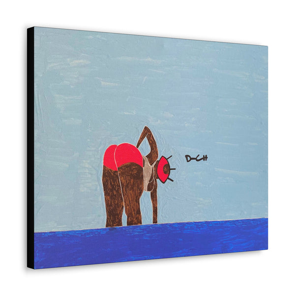 "I SEE YOU" Acrylic/Graphite on Canvas Print