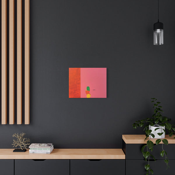 "GEORGIA PEACH" Acrylic/Graphite on Canvas Print