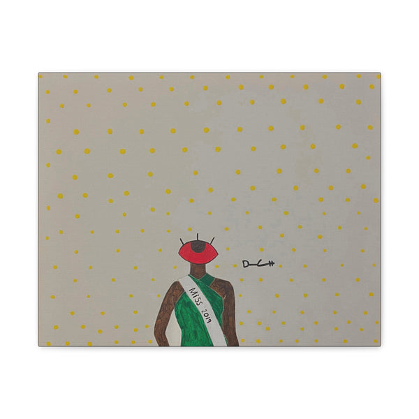 "I MISS 2019" Acrylic/Graphite on Canvas Print