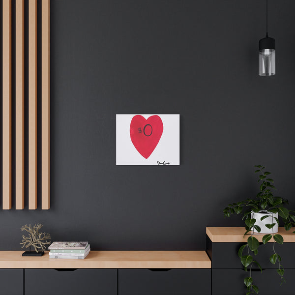 "HEART BROKE" Acrylic on Canvas Print