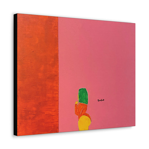 "GEORGIA PEACH" Acrylic/Graphite on Canvas Print