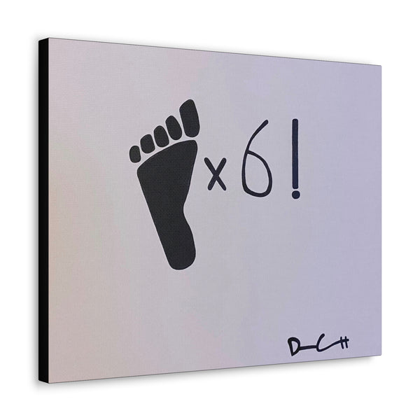 "SIX FEET (SOCIAL DISTANCE)" Acrylic on Canvas Print