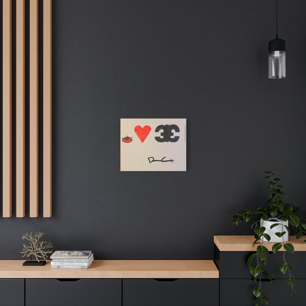 "I LOVE DETROIT" Acrylic on Canvas Print
