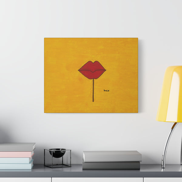 "LIPSTICK" Acrylic on Canvas Print