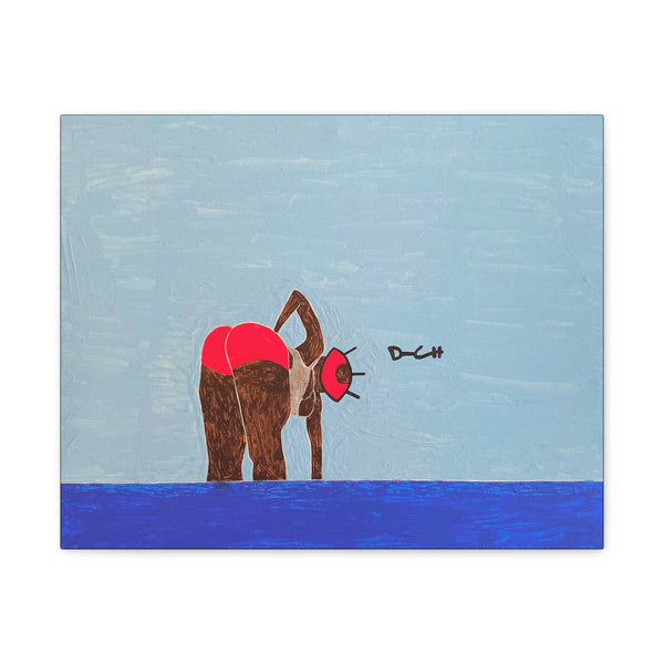 "I SEE YOU" Acrylic/Graphite on Canvas Print
