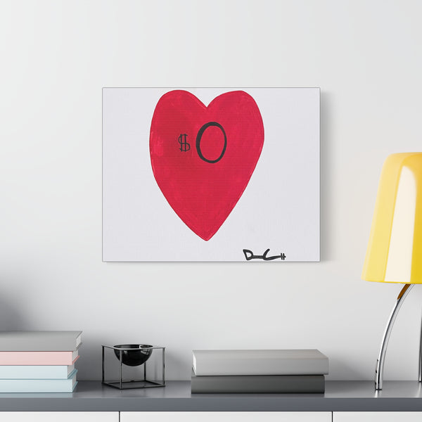"HEART BROKE" Acrylic on Canvas Print