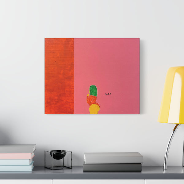 "GEORGIA PEACH" Acrylic/Graphite on Canvas Print
