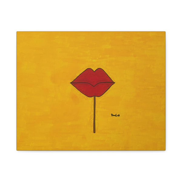 "LIPSTICK" Acrylic on Canvas Print