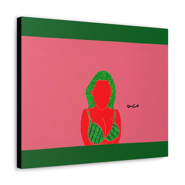 "WATHERMELON" Acrylic/Graphite on Canvas Print
