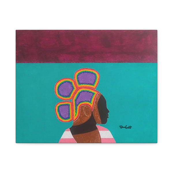 "COLHERFUL" Acrylic/Graphite on Canvas Print