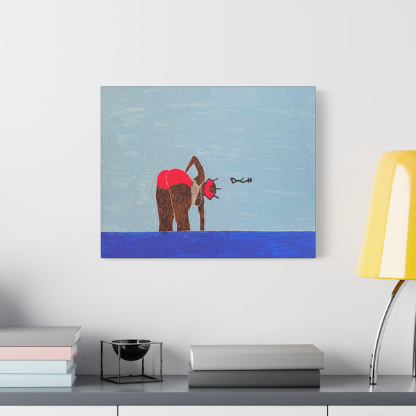"I SEE YOU" Acrylic/Graphite on Canvas Print
