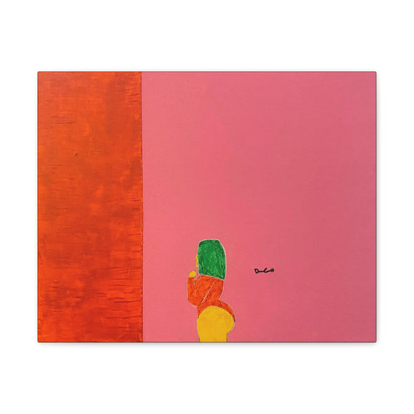 "GEORGIA PEACH" Acrylic/Graphite on Canvas Print