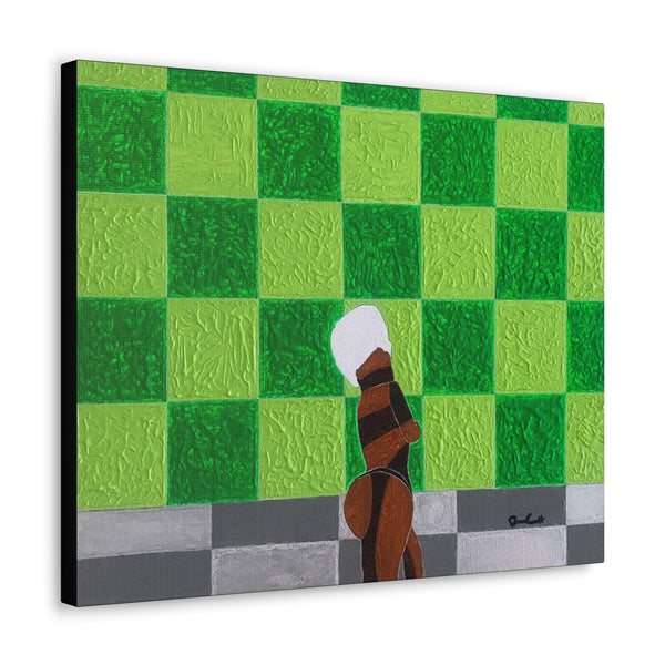"FRESHER OUT THE SHOWHER" Acrylic/Graphite on Canvas Print
